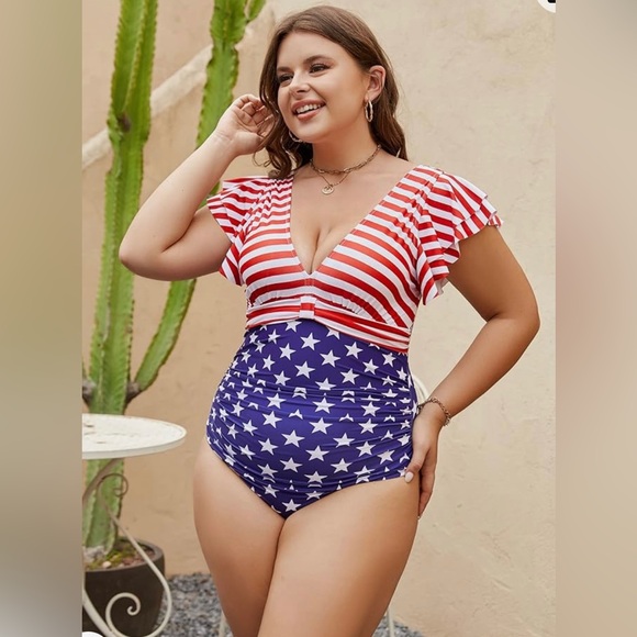 These American Flag Swimsuits
Are Red, White & Cute: - Picture 7 of 9